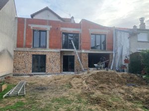 Début de la construction d'une maison